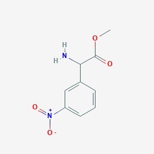 molecular formula C9H10N2O4 B1629661 Methyl amino(3-nitrophenyl)acetate CAS No. 687631-80-7