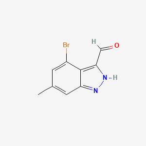 molecular formula C9H7BrN2O B1629662 4-bromo-6-methyl-2H-indazole-3-carbaldehyde CAS No. 885522-02-1