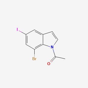 molecular formula C10H7BrINO B1629663 1-(7-Bromo-5-iodo-1H-indol-1-yl)ethanone CAS No. 1000343-35-0