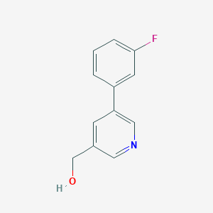 molecular formula C12H10FNO B1629666 (5-(3-Fluorophenyl)pyridin-3-yl)methanol CAS No. 887974-11-0