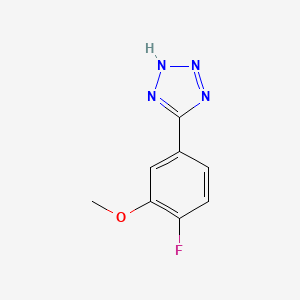 molecular formula C12H10ClNO B1629668 5-(4-fluoro-3-methoxyphenyl)-2H-Tetrazole CAS No. 1092657-05-0