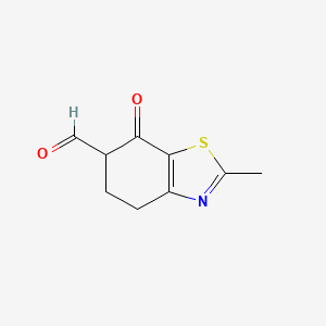 2-Methyl-7-oxo-4,5,6,7-tetrahydro-1,3-benzothiazole-6-carbaldehyde