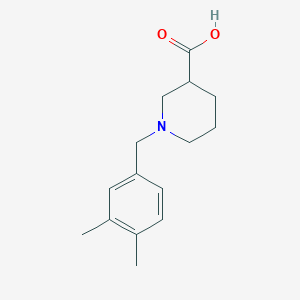 molecular formula C15H21NO2 B1629681 1-[(3,4-Dimethylphenyl)methyl]piperidine-3-carboxylic acid CAS No. 939757-49-0