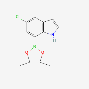 5-Chloro-2-methyl-7-(4,4,5,5-tetramethyl-1,3,2-dioxaborolan-2-YL)-1H-indole
