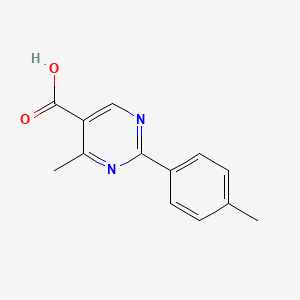molecular formula C13H12N2O2 B1629690 4-Methyl-2-(4-methylphenyl)pyrimidine-5-carboxylic acid CAS No. 861583-66-6