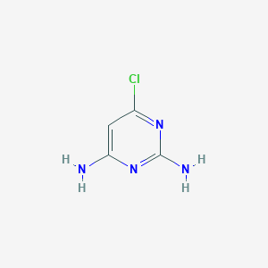 molecular formula C4H5ClN4 B016297 4-氯-2,6-二氨基嘧啶 CAS No. 156-83-2