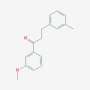 molecular formula C17H18O2 B1629707 3'-Methoxy-3-(3-methylphenyl)propiophenone CAS No. 898790-39-1