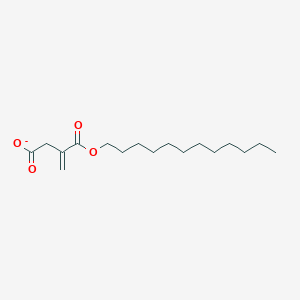 molecular formula C17H29O4- B1629722 MONO-DODECYL ITACONATE CAS No. 107615-60-1
