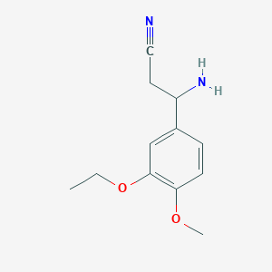 3-Amino-3-(3-ethoxy-4-methoxyphenyl)propanenitrile