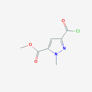 molecular formula C7H7ClN2O3 B1629747 Methyl 3-(chlorocarbonyl)-1-methyl-1H-pyrazole-5-carboxylate CAS No. 232281-29-7