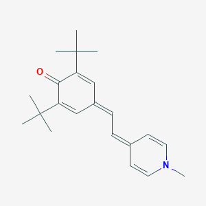 molecular formula C22H29NO B1629753 2,6-Di-tert-butyl-4-[2-(1-methylpyridin-4(1H)-ylidene)ethylidene]cyclohexa-2,5-dien-1-one CAS No. 38039-60-0