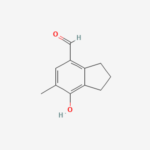 7-Hydroxy-6-methyl-2,3-dihydro-1h-indene-4-carbaldehyde