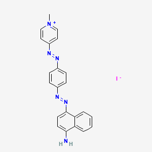 1-Methyl-4-[4-(4-aminonaphthylazo)phenylazo]pyridinium iodide