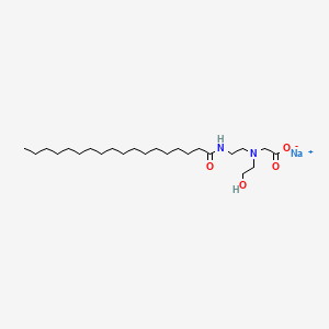 B1629778 Glycine, N-(2-hydroxyethyl)-N-[2-[(1-oxooctadecyl)amino]ethyl]-, monosodium salt CAS No. 68298-17-9
