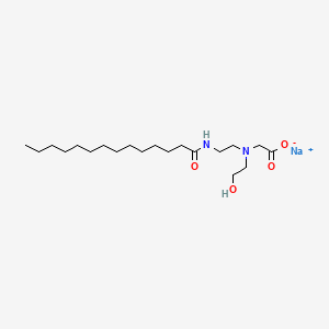Glycine, N-(2-hydroxyethyl)-N-[2-[(1-oxotetradecyl)amino]ethyl]-, monosodium salt