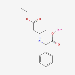 Potassium (R)-((3-ethoxy-1-methyl-3-oxopropylidene)amino)phenylacetate