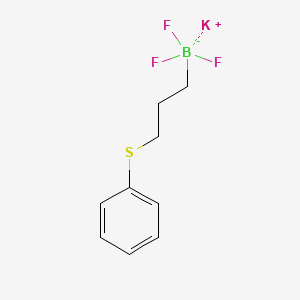 molecular formula C9H11BF3KS B1629791 Potassium 3-(phenylthio)propyltrifluoroborate CAS No. 569370-69-0