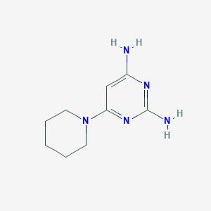 molecular formula C9H15N5 B016298 2,4-二氨基-6-哌啶嘧啶 CAS No. 24867-26-3