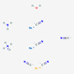 Azanium;disodium;azane;iron(2+);pentacyanide;hydrate