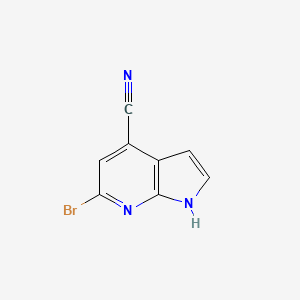 6-bromo-1H-pyrrolo[2,3-b]pyridine-4-carbonitrile