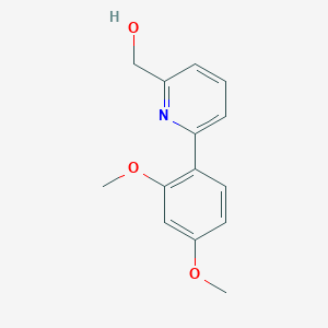molecular formula C14H15NO3 B1629808 (6-(2,4-Dimethoxyphenyl)pyridin-2-yl)methanol CAS No. 355809-46-0