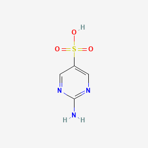 molecular formula C4H5N3O3S B1629814 2-Aminopyrimidine-5-sulfonic acid CAS No. 39687-77-9