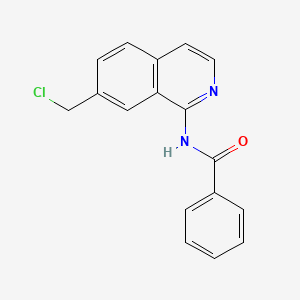 molecular formula C17H13ClN2O B1629817 N-(7-(Chloromethyl)isoquinolin-1-yl)benzamide CAS No. 862845-69-0