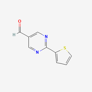 2-(Thiophen-2-yl)pyrimidine-5-carbaldehyde