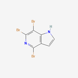 molecular formula C7H3Br3N2 B1629836 4,6,7-tribromo-1H-pyrrolo[3,2-c]pyridine CAS No. 1000341-89-8