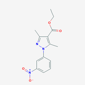 3,5-Dimethyl-1-(3-nitrophenyl)-1H-pyrazole-4-carboxylic acid ethyl ester