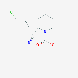 molecular formula C14H23ClN2O2 B1629841 tert-Butyl 2-(3-chloropropyl)-2-cyanopiperidine-1-carboxylate CAS No. 960294-17-1