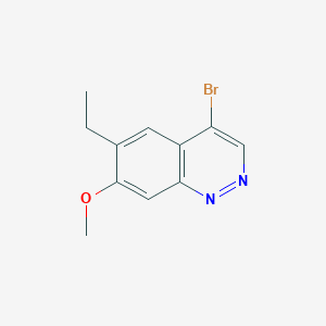 molecular formula C11H11BrN2O B1629843 4-Bromo-6-ethyl-7-methoxycinnoline CAS No. 947691-58-9