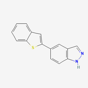 molecular formula C15H10N2S B1629850 5-(Benzothiophen-2-YL)-1H-indazole CAS No. 885272-48-0
