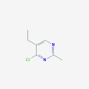 molecular formula C7H9ClN2 B1629857 4-Chloro-5-ethyl-2-methylpyrimidine CAS No. 959239-71-5