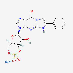 molecular formula C18H15N5NaO7P B1629862 8-Br-PET-cGMP CAS No. 78080-27-0