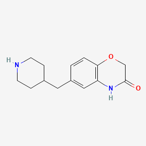 molecular formula C14H18N2O2 B1629869 6-(Piperidin-4-ylmethyl)-2H-benzo[b][1,4]oxazin-3(4H)-one CAS No. 742051-67-8