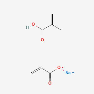 molecular formula C7H9NaO4 B1629887 sodium;2-methylprop-2-enoic acid;prop-2-enoate CAS No. 28205-96-1