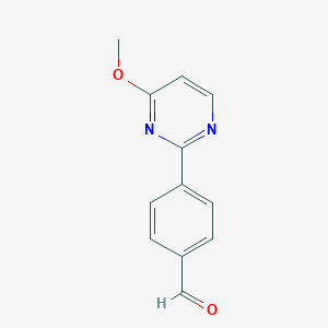 molecular formula C12H10N2O2 B1629927 4-(4-Methoxypyrimidin-2-YL)benzaldehyde CAS No. 433920-94-6