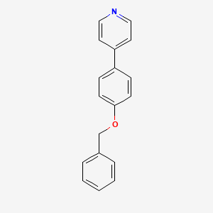 molecular formula C18H15NO B1629928 4-(4-(Benzyloxy)phenyl)pyridine CAS No. 627906-66-5