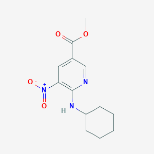 molecular formula C13H17N3O4 B1629929 Methyl 6-(cyclohexylamino)-5-nitronicotinate CAS No. 503859-33-4