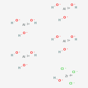 molecular formula Al4Cl3H13O13Zr B1629938 Tetraaluminium zirconium trichloride tridecahydroxide CAS No. 98106-53-7