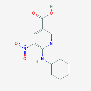 6-(Cyclohexylamino)-5-nitronicotinic acid