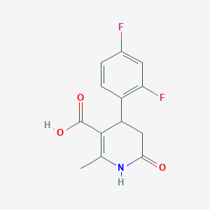 4-(2,4-Difluorophenyl)-2-methyl-6-oxo-1,4,5,6-tetrahydropyridine-3-carboxylic acid