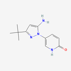 5-(5-Amino-3-(tert-butyl)-1H-pyrazol-1-yl)pyridin-2(1H)-one
