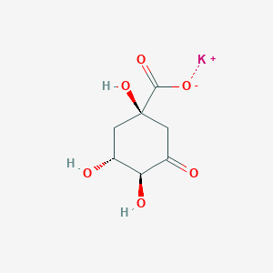 Potassium (1R,3R,4S)-1,3,4-trihydroxy-5-oxocyclohexane-1-carboxylate
