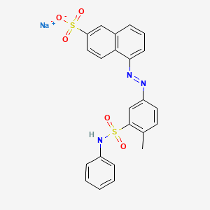 Sodium 5-((3-(anilinosulphonyl)-4-methylphenyl)azo)naphthalene-2-sulphonate
