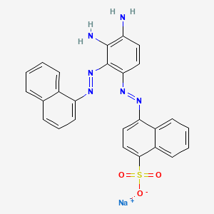 Sodium 4-((diamino(naphthylazo)phenyl)azo)naphthalene-1-sulphonate