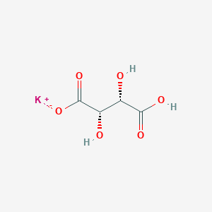 molecular formula C4H5KO6 B1630022 Potassium D-tartrate monobasic CAS No. 57341-16-9