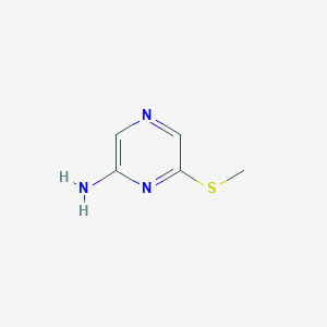 molecular formula C5H7N3S B1630028 6-(Methylsulfanyl)pyrazin-2-amine CAS No. 3430-08-8