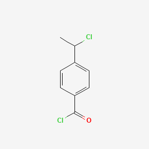 molecular formula C9H8Cl2O B1630037 4-(1-Chloroethyl)benzoyl chloride CAS No. 64382-49-6